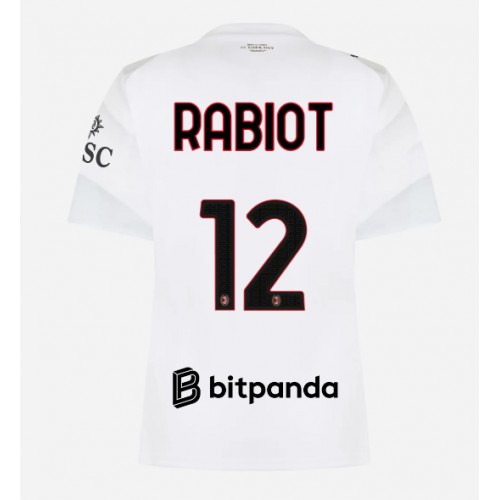 Zenski Nogometni Dres AC Milan Adrien Rabiot #12 Gostujuci 2026-27 Kratak Rukav